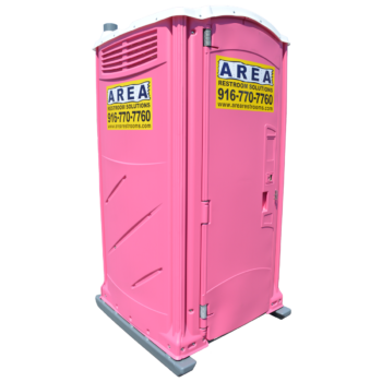 Pink Portable Restroom in Rancho Cordoba, CA