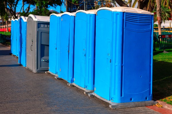 Park portable restrooms highlighting eco-friendly facilities in Rancho Cordova, CA